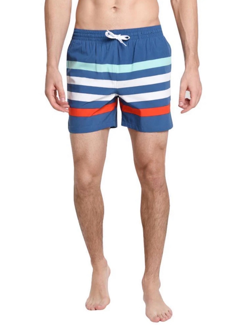 Chubbies Men's Striped Swim Trunks Me Likey The Stripey 7" Inseam Drawstring